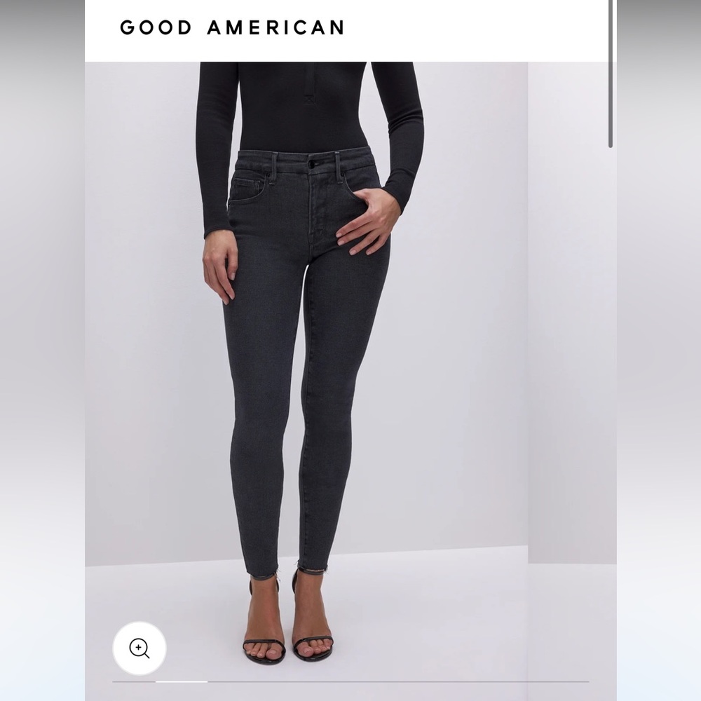 Good American good legs skinny black jeans - Picture 2 of 13